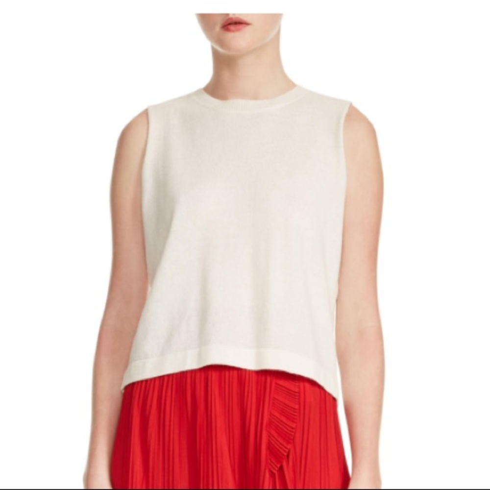 Maje Sleeveless Tie-back Sweater